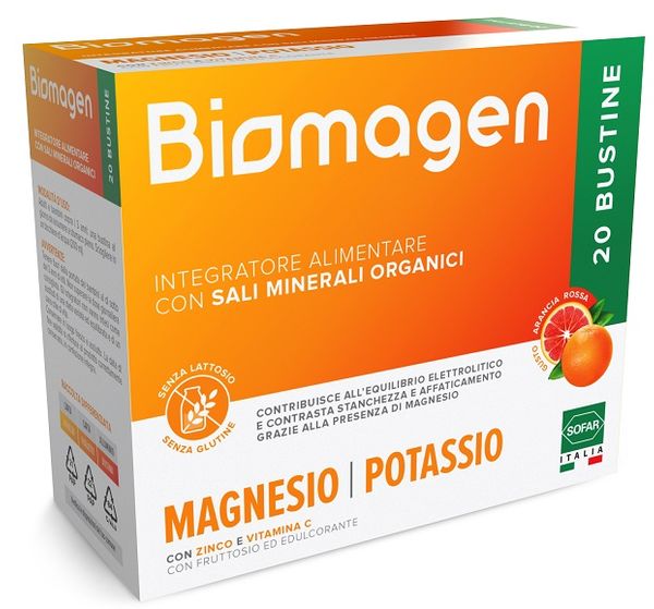 BIOMAGEN magnesio e potassio - 20 BUSTINE
